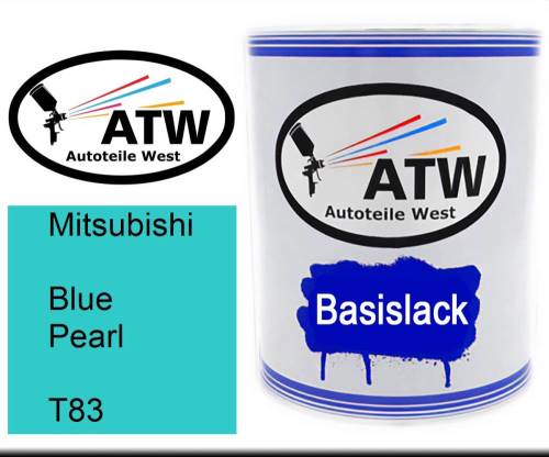 Mitsubishi, Blue Pearl, T83: 1L Lackdose, von ATW Autoteile West.